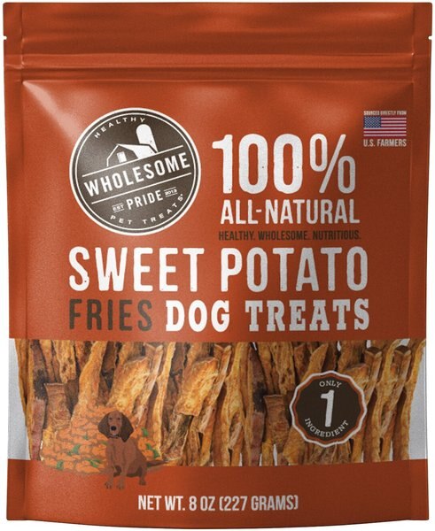 Wholesome Pride Pet Treats Sweet Potato Fries Dehydrated Dog Treats