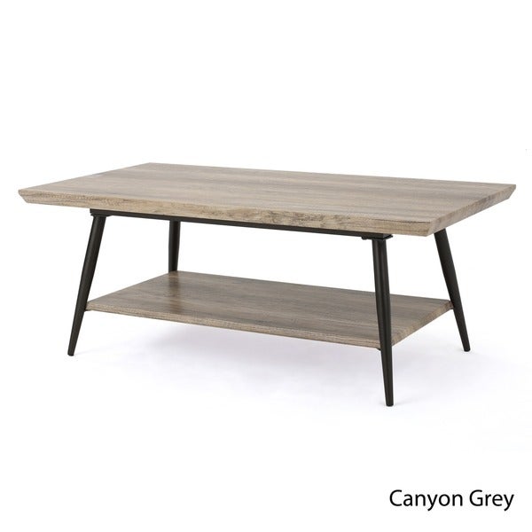 Lathom Wood Mid-Century Coffee Table by Christopher Knight Home