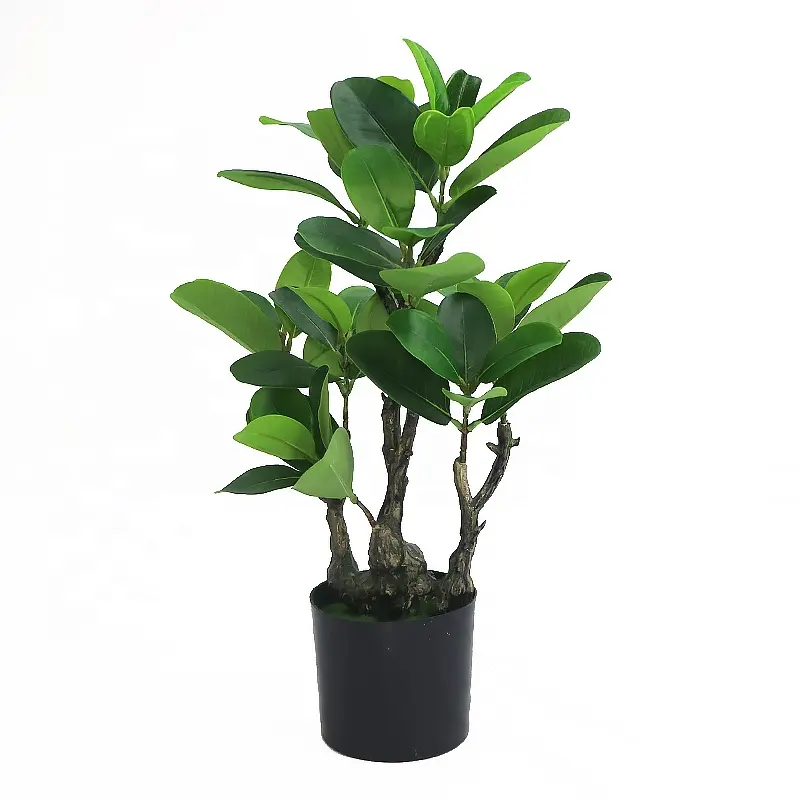 Supplies artificial magnolia plant with plastic pot for indoor decoration