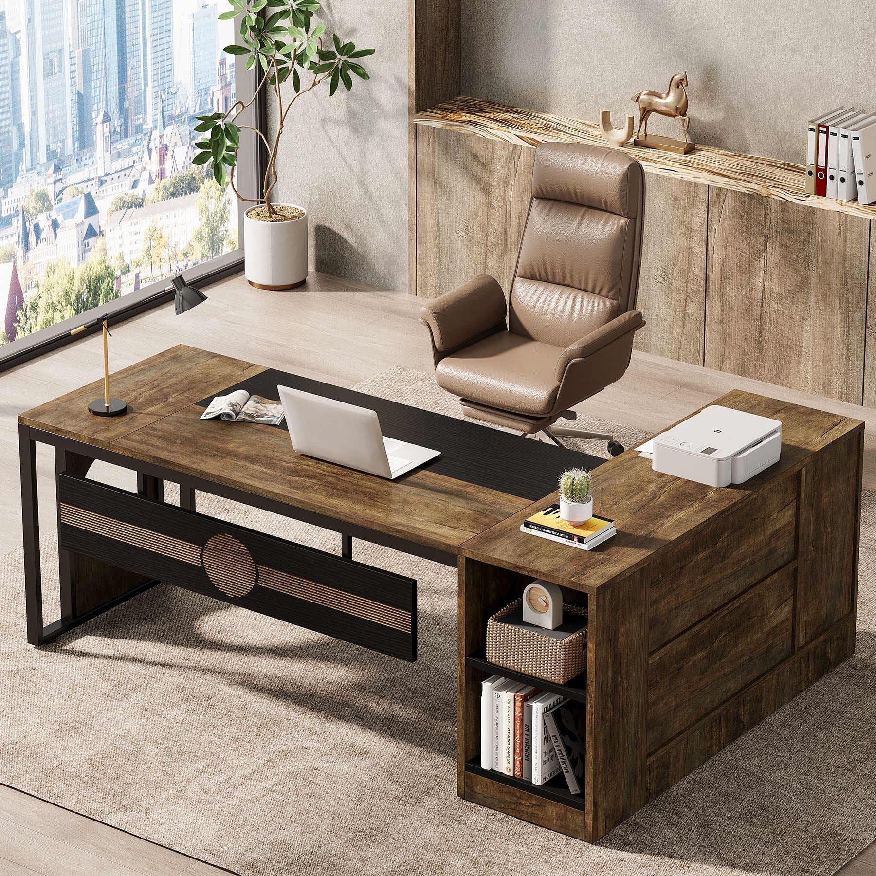 L-shaped Executive Desk, 78