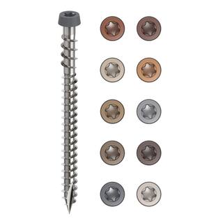 CAMO #10 2-12 in. 316 Dark Gray Premium Star Drive Flat Undercut Screws Stainless Steel Composite (350-Count) 0367158GS