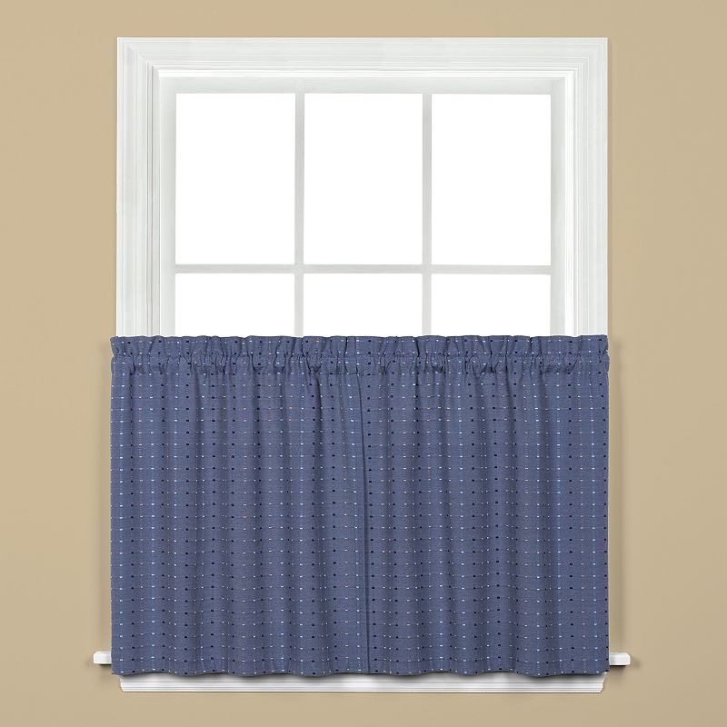 Saturday Knight， Ltd. Hopscotch Tier Kitchen Window Curtain Set