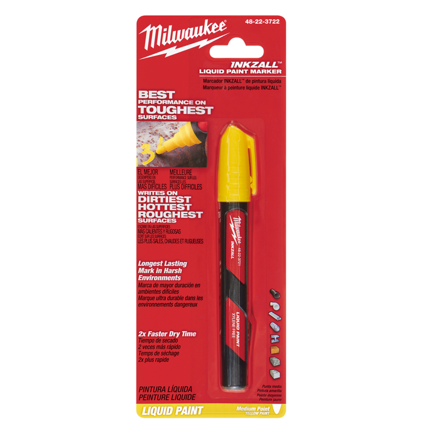 MW INKZALL Yellow Liquid Paint Marker 1 pk