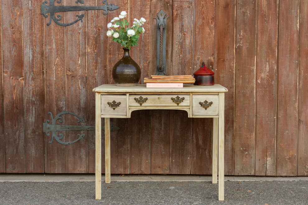 Antique Bleached English Lowboy Side Table   Asian   Side Tables And End Tables   by De cor  Houzz