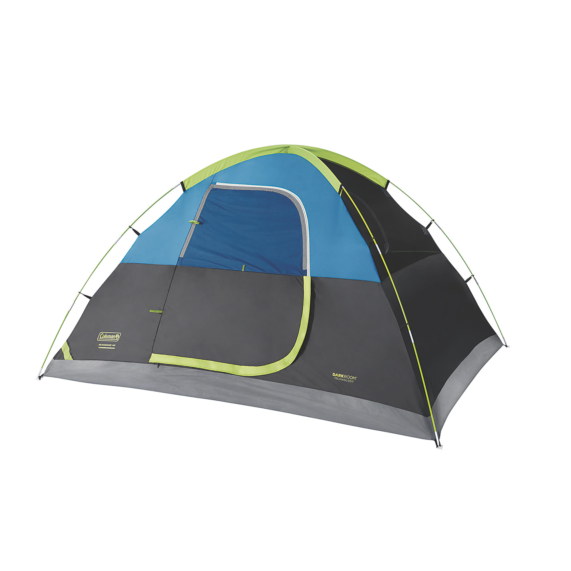 Coleman 4-Person Sundome Dark Room Dome Camping Tent with Easy Setup