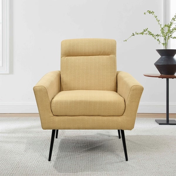 Modern Upholstered Fabric Accent Chair Living Room Leisure Armchair - 31Wx30Dx40H