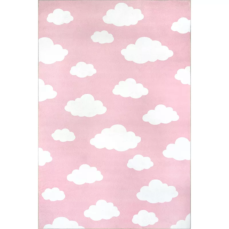 nuLOOM Lilia Machine Washable Kids Cloud Area Rug