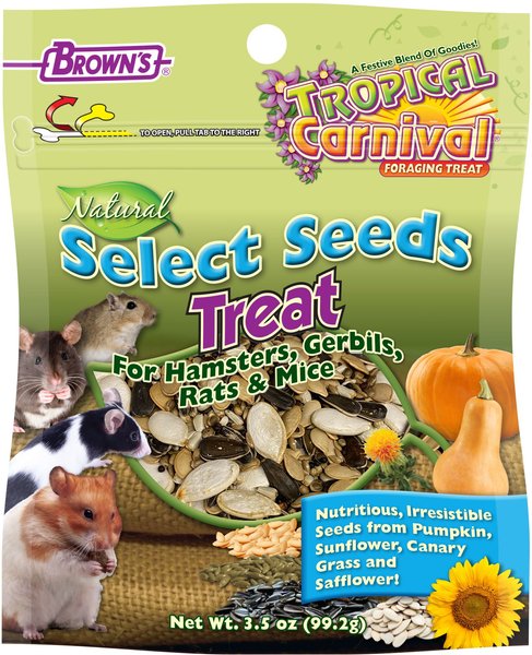 Brown's Tropical Carnival Natural Select Seeds Small Animal Treats