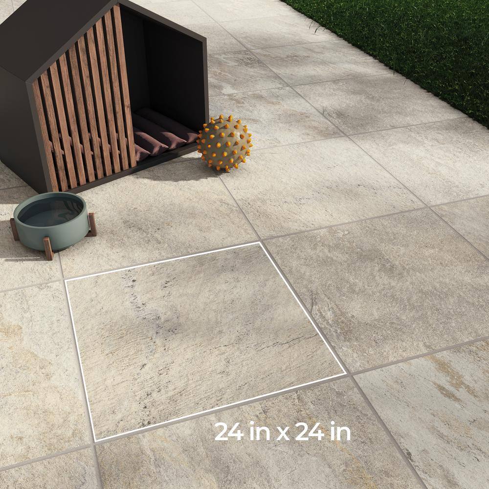 Corso Italia Alpe Magnesium 24 in. x 24 in. x 0.75 Porcelain Paver (Case of 2) 610010004771