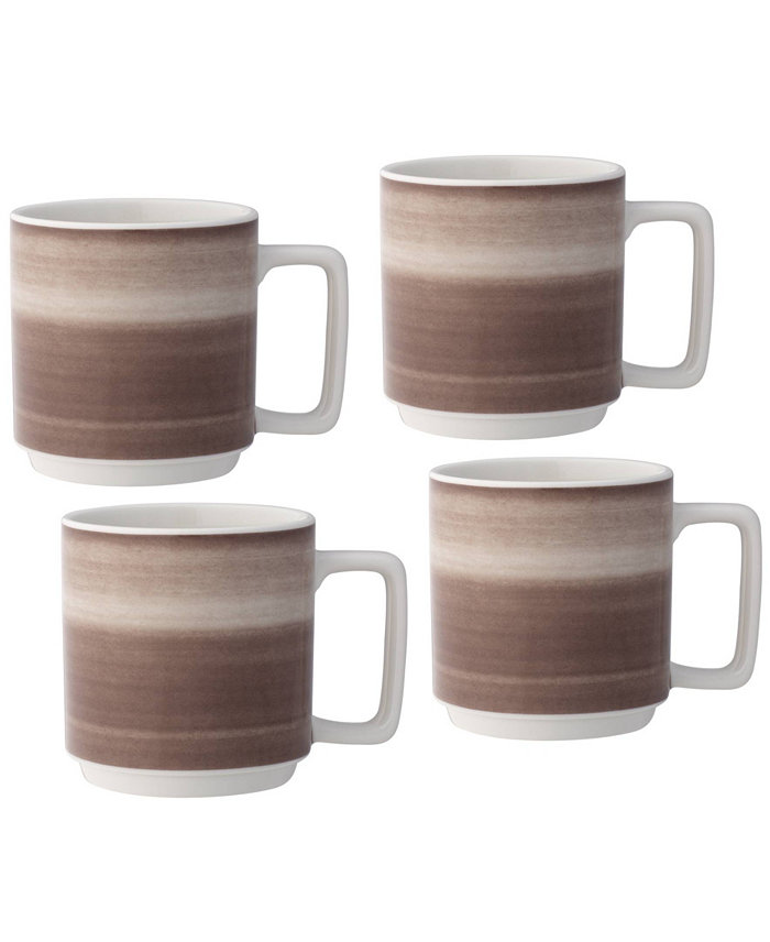 Noritake ColorStax Ombre Stax 5.25 Mugs Set of 4