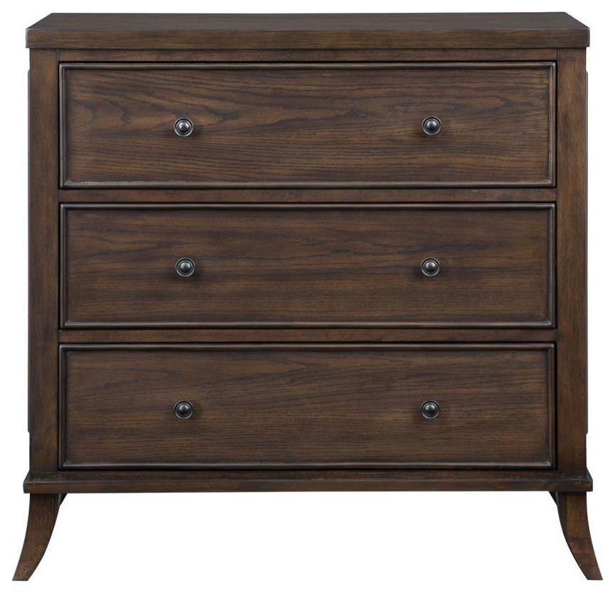 Noel 3 Drawer Chest   Transitional   Accent Chests And Cabinets   by AED Luxury Home Decor  Houzz