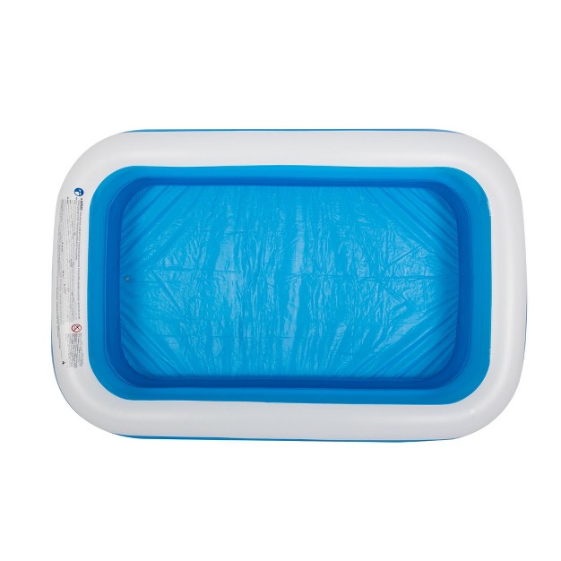 Pool Central 8 5 x27 Blue And White Inflatable Rectangular Swimming Pool