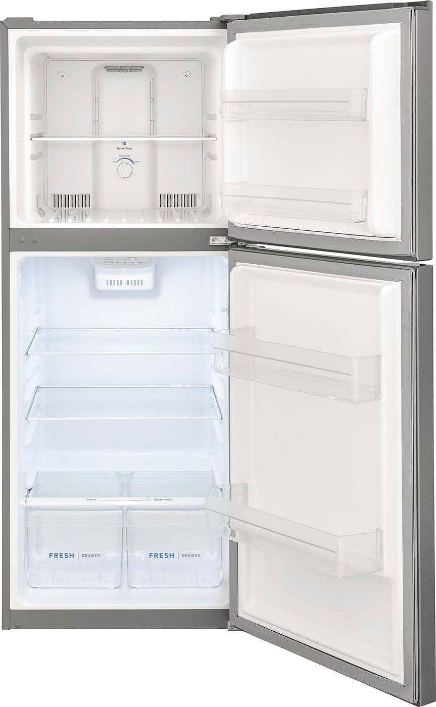 Frigidaire ADA 10.1 Cu. Ft. Brushed Steel Top Freezer Apartment-Size Refrigerator