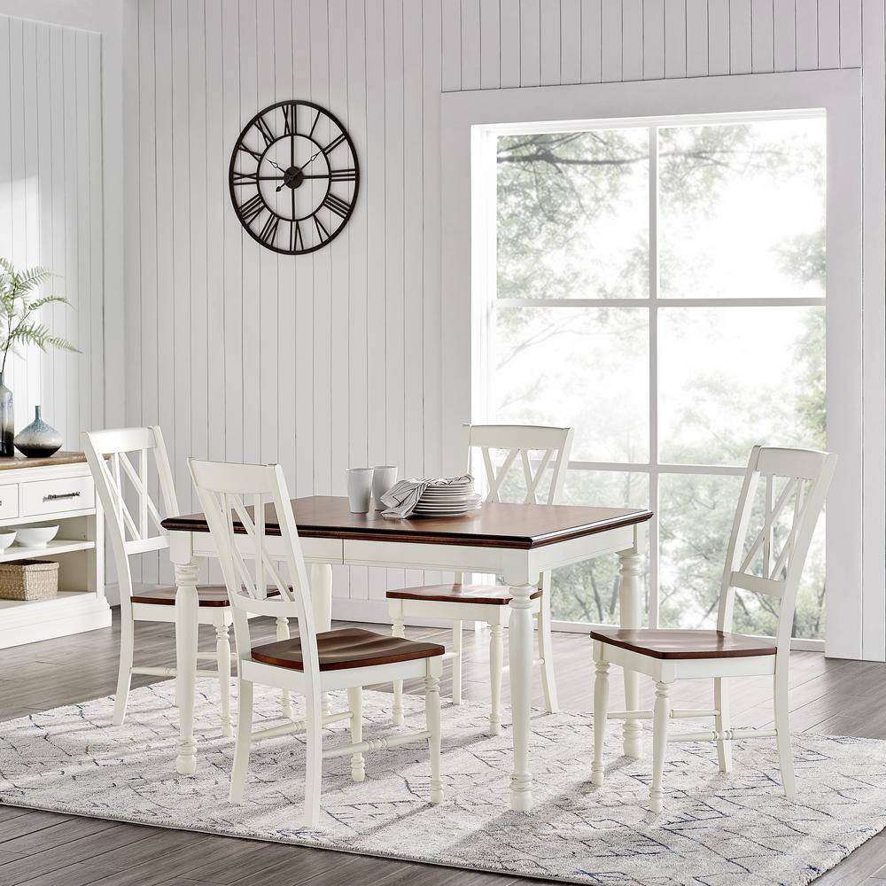 CROSLEY FURNITURE Shelby 5-Piece White Dining Set KF20003-WH