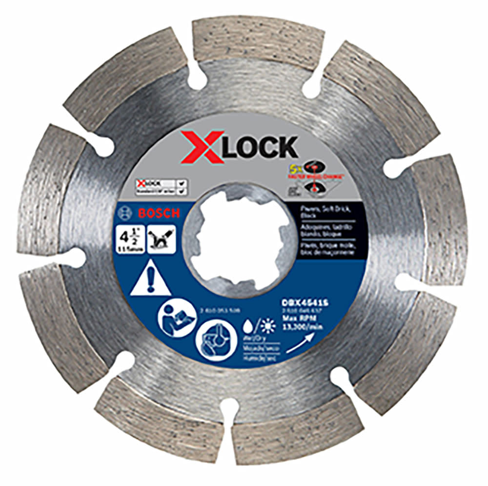 4-1/2 In. X-LOCK Segmented Rim Diamond Blade