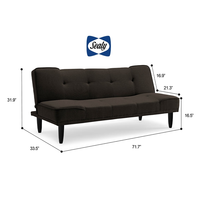 Miami Sofa Convertible in Heavenly Midnight by Sealy Sofa Convertibles