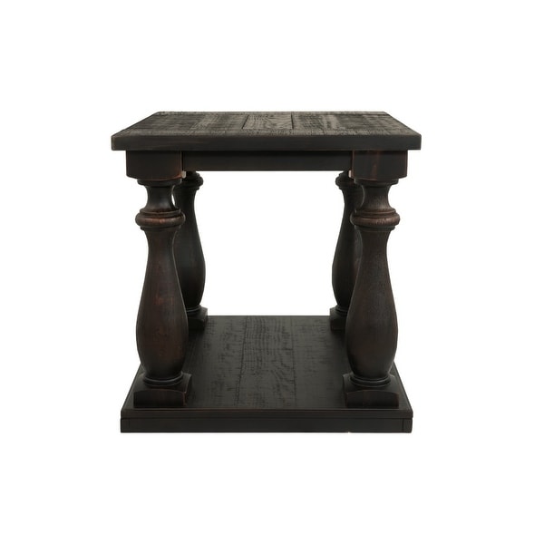 Ashley T880-3 Mallacar Black Rectangular End Table