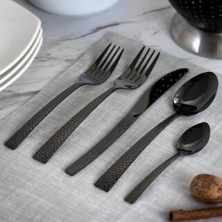 MegaChef Baily 20-Piece Black Stainless Steel Flatware Set (Service for 4) 985112455M