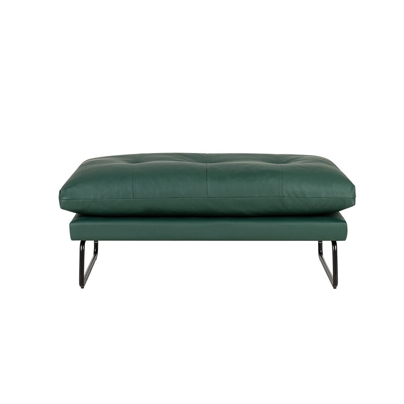 Karla PU Leather Contemporary Loveseat and Ottoman