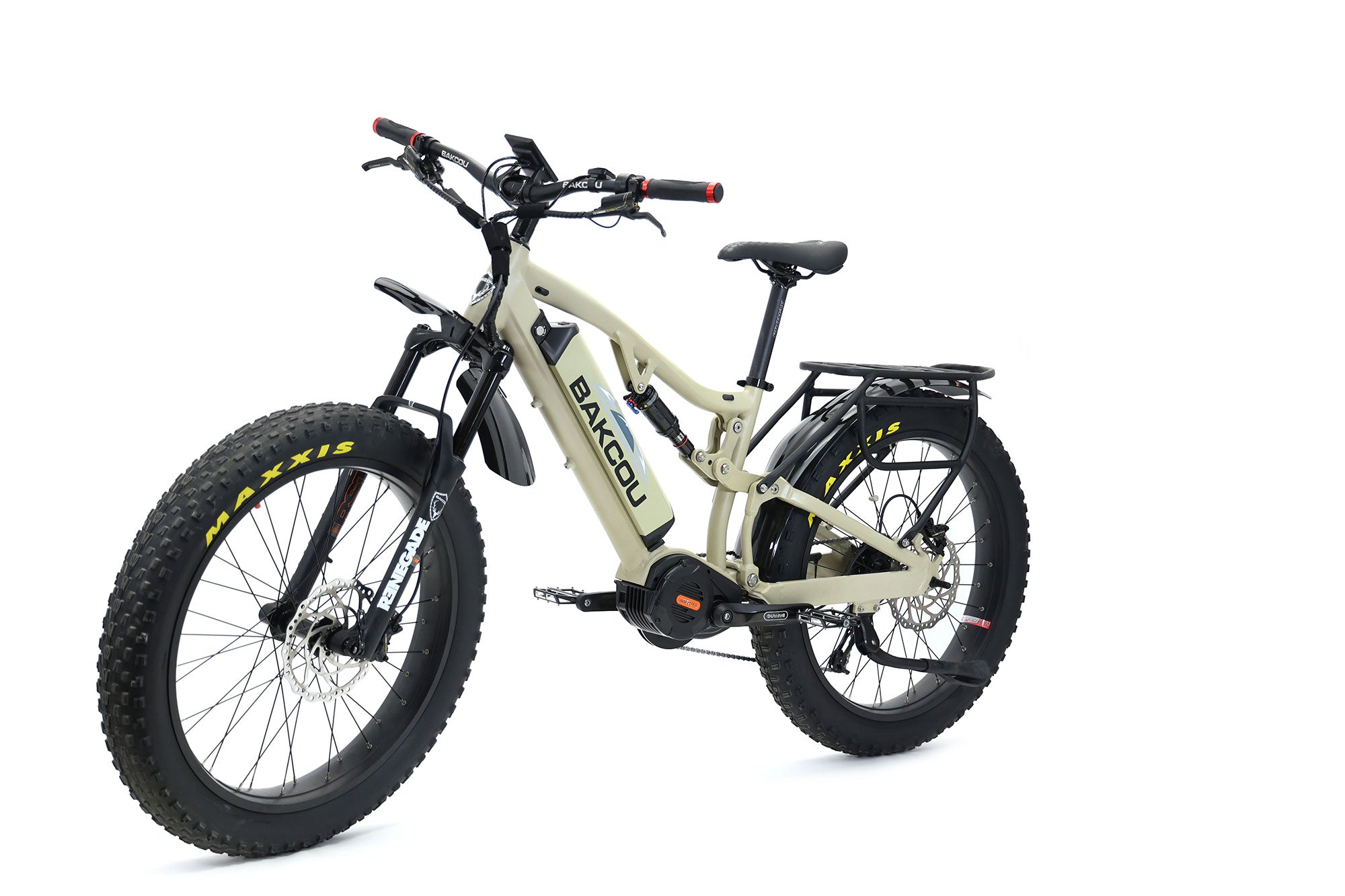 Bakcou Storm G2 Full Suspension Electric Hunting Bike Bafang Ultra Mid Drive Motor