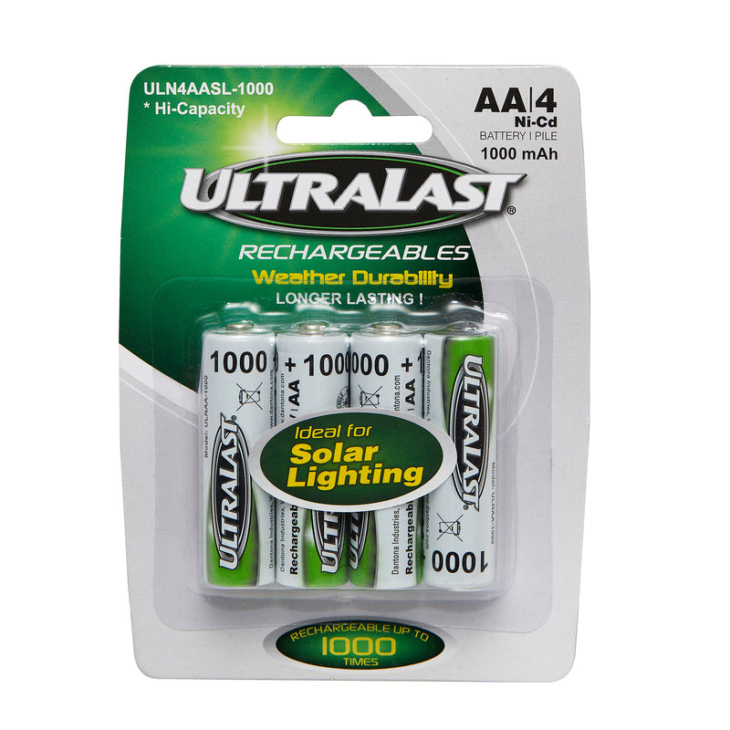 BATTERY NICAD AA 4PK