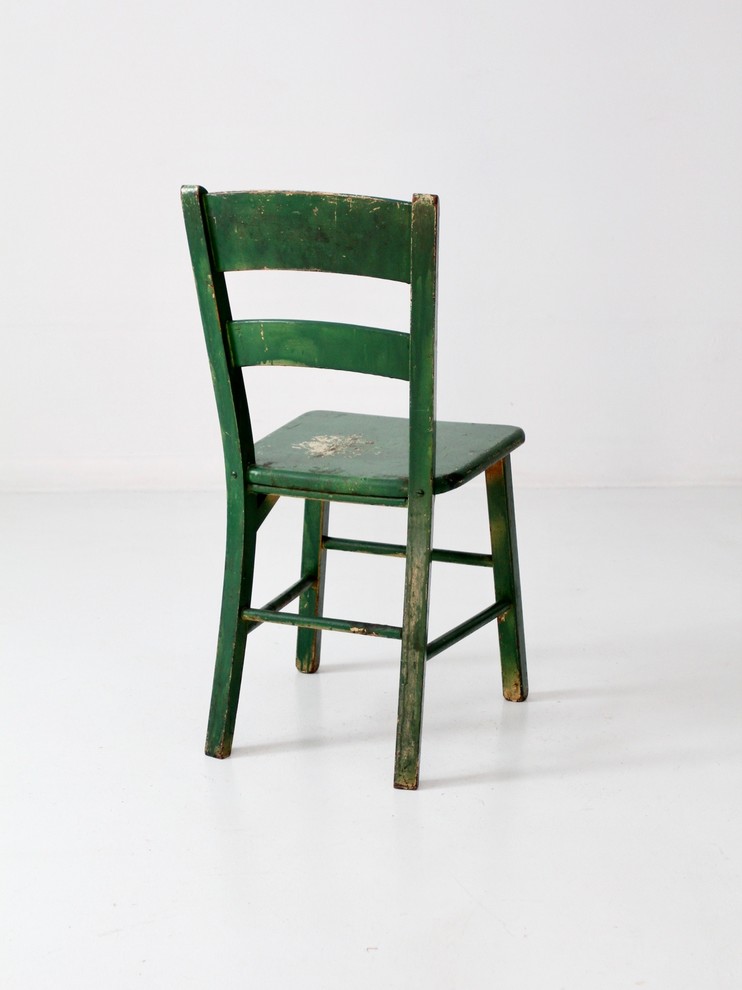 Consigned  Vintage Painted Wood Chair   Farmhouse   Armchairs And Accent Chairs   by 86 Vintage  Houzz