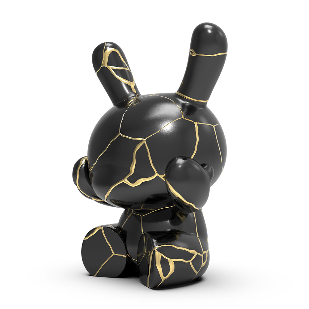 Three Wise Dunnys 5” Porcelain 3-Pack (Black and Gold) Limited Edition of 500 - Kidrobot.com Exclusive 500 (PRE-ORDER)