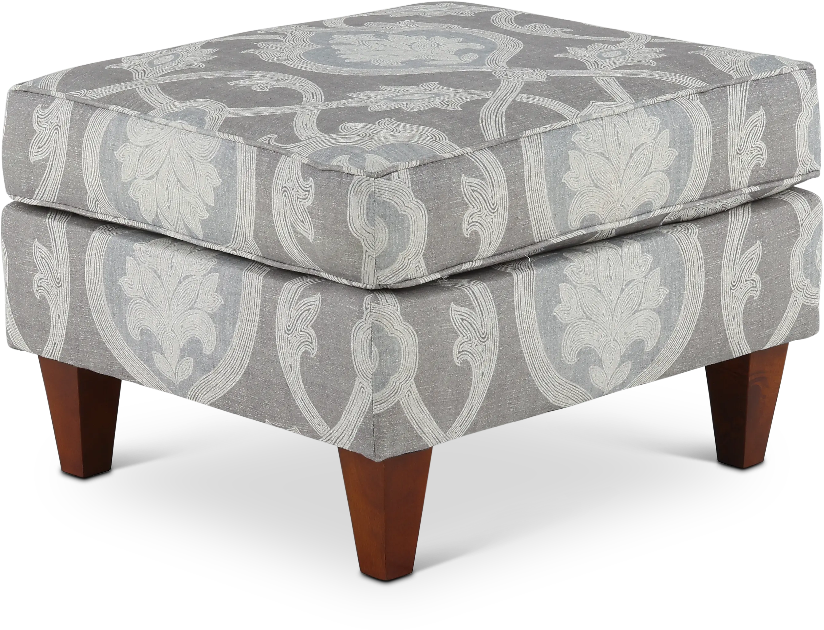 Ashford Gray Accent Ottoman