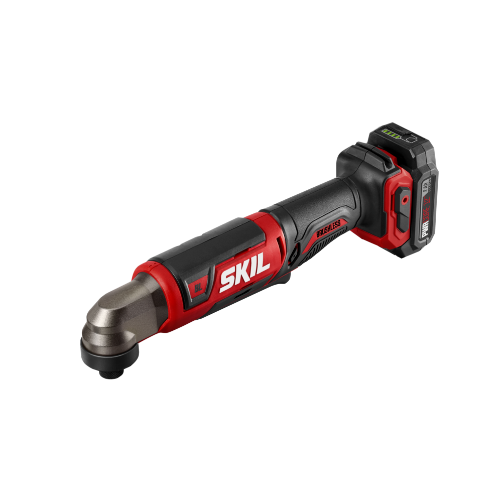 SKIL 12V 1/4and#8221; Hex Right Angle Impact Driver with Battery and PWRJUMP ;