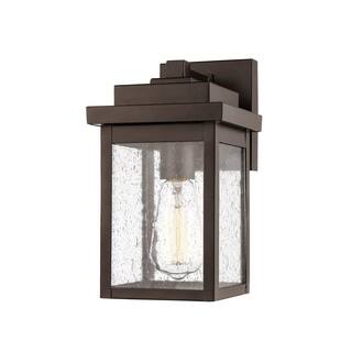 Millennium Lighting 1-Light 7.5 in. Powder Coat Bronze Outdoor Sconce Wall Lantern 2661-PBZ