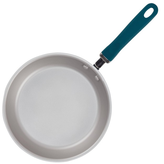 Aluminum Nonstick Deep Skillet With Lid Teal