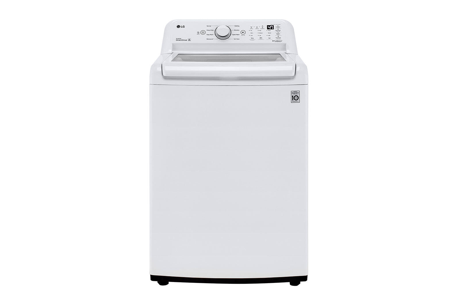 Lg WT7005CW 4.3 Cu. Ft. Mega Capacity Top Load Washer With 4-Way™ Agitator & Turbodrum™ Technology