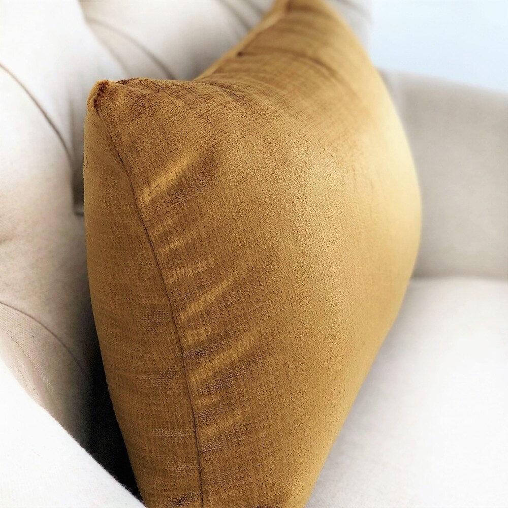 Plutus Beverly Gold Luxury Decorative Throw Pillow