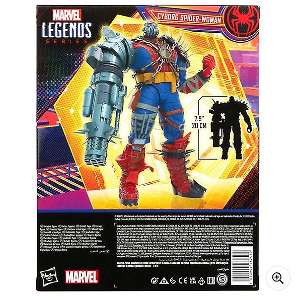 Marvel legends series spider-man: across the spider-verse cyborg spider-woman action figure