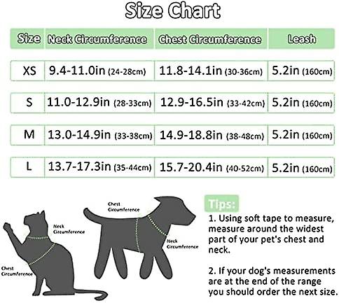 Dog Harness And Leash Set， No Pull Harness For Small Dogs And Cats， Air Mesh Harness With Easy Control Handle And Adjustable Strap， Ideal For Outdoor