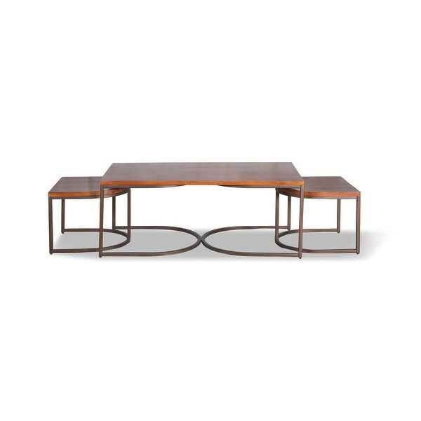 Posh Pollen Luton Coffee Table with Nesting Tables