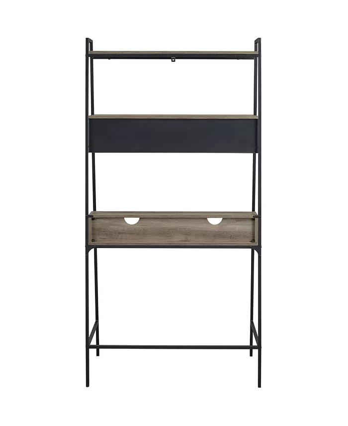 Walker Edison 36 inch Metal and Wood Ladder Desk