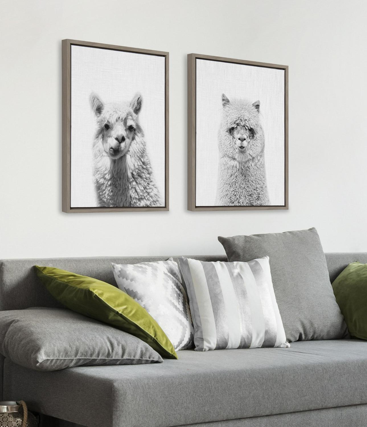 Kate and Laurel Animals/Insects Framed Canvas Art Prints， 18 in x 24 in， 2-Pieces， by Simon Te Of Tai