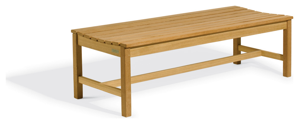 Oxford 5  x27Backless Bench  Natural   Transitional   Outdoor Benches   by Oxford Garden  Houzz