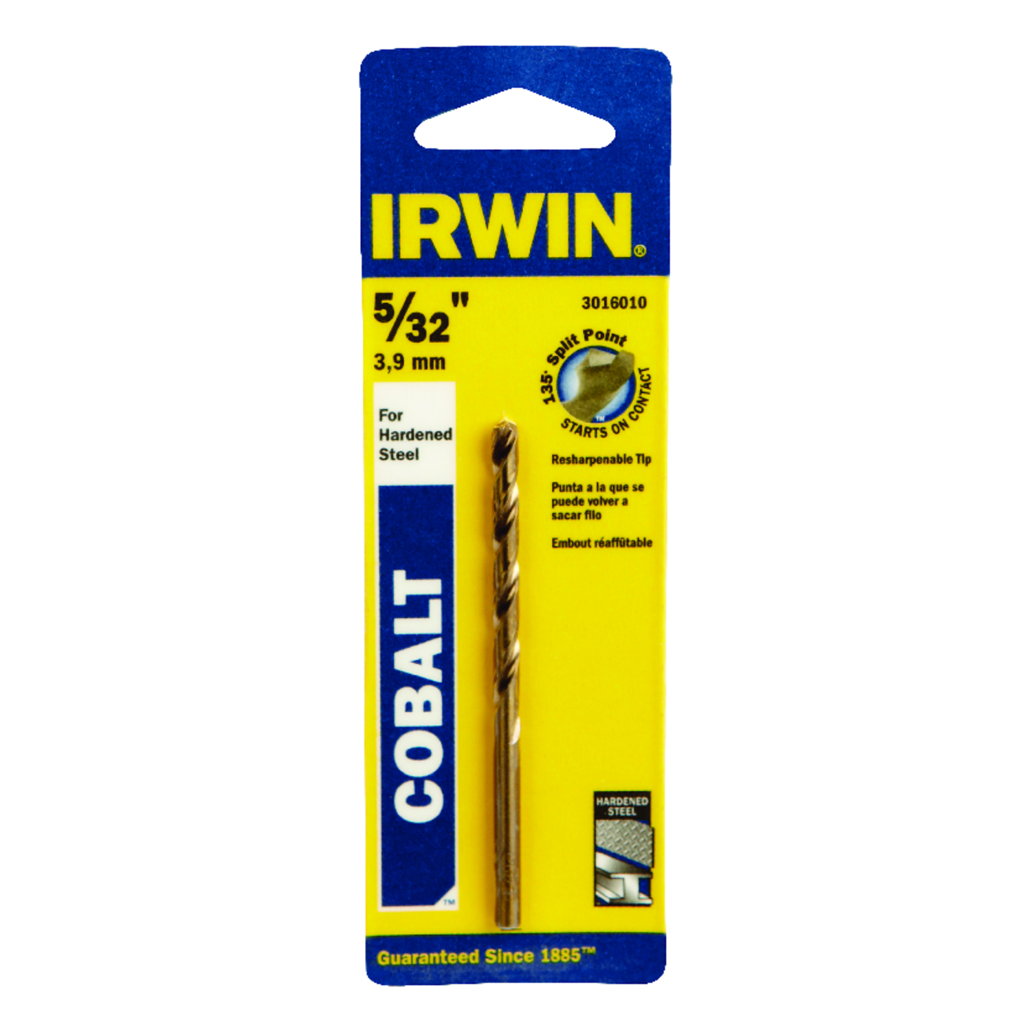 Irwin 5/32 in. X 3-1/8 in. L Cobalt Alloy Steel Drill Bit 1 pc