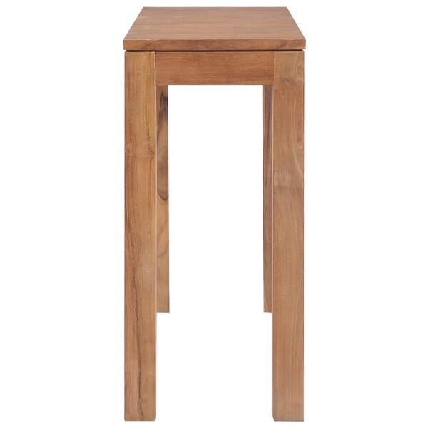 vidaXL Console Table Solid Teak Wood with Natural Finish 43.3