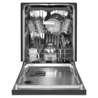 KitchenAid 24 in. PrintShield Stainless Steel Front Control Tall Tub Dishwasher with Stainless Steel Tub 39 DBA KDFE204KPS