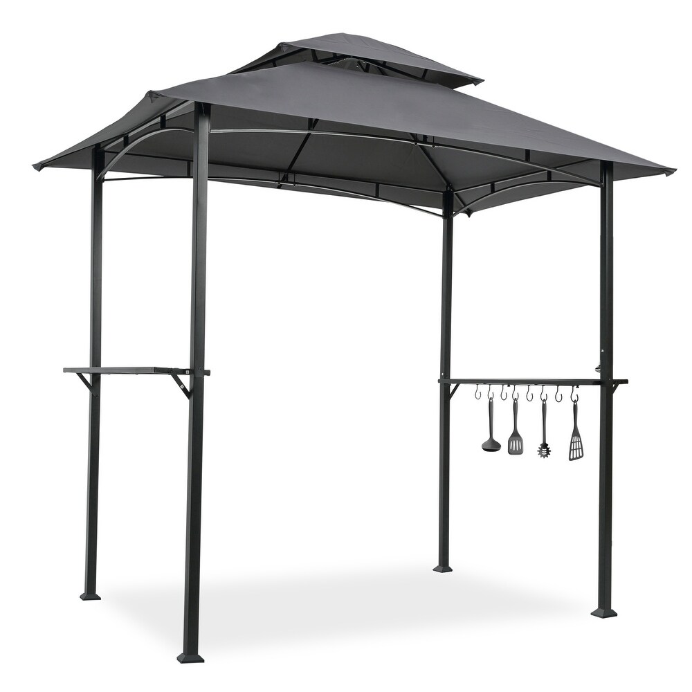 Modern 8x5 ft BBQ Grill Gazebo   Season Shelter Tent