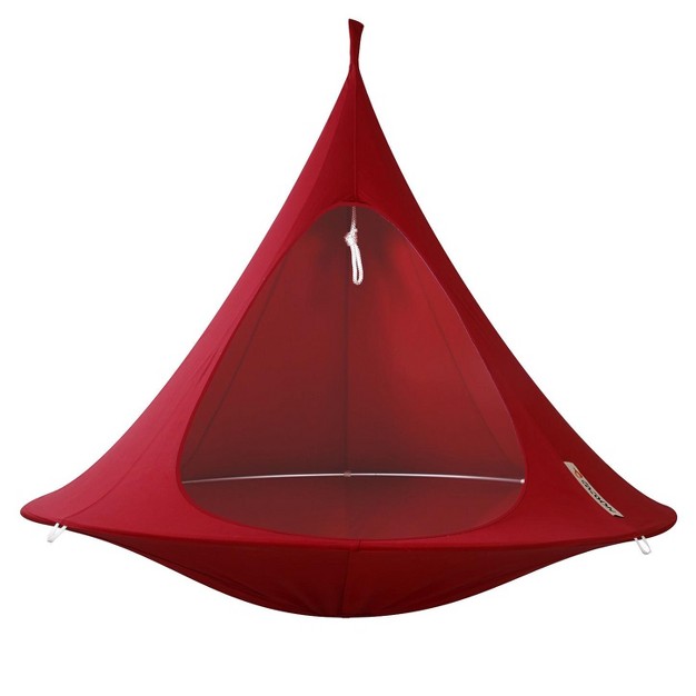 The Hamptons Collection 72 Red Two Person Hanging Cacoon Chair With Hanging Hardware