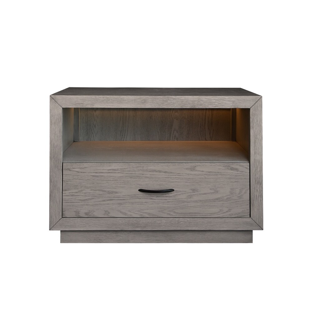 Abbyson Freemont One Drawer and Shelf Nightstand