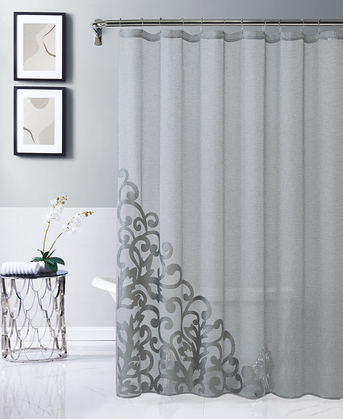 Dainty Home Natalie Shower Curtain 70 W x 72 L