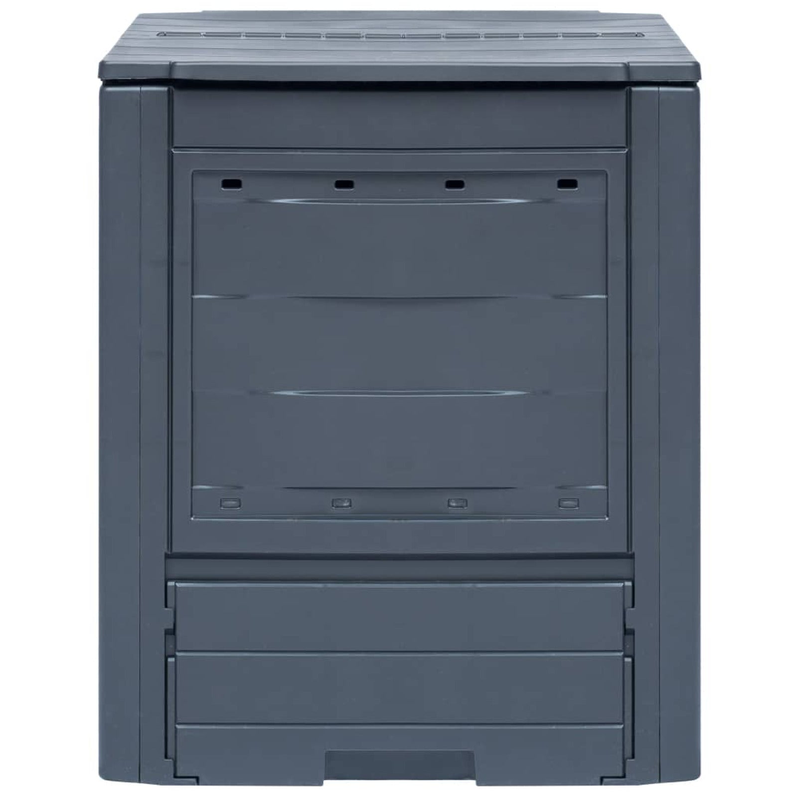 Carevas Garden Composters 2 pcs Gray 23.6"x23.6"x28.7" 137.4 gal