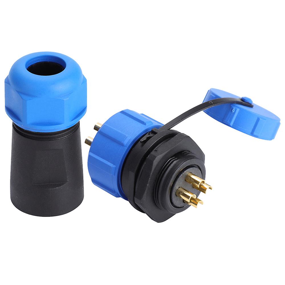 Ip68 Sp21 4pin Waterproof Plastic Aviation Plug Socket Connector (4pin)