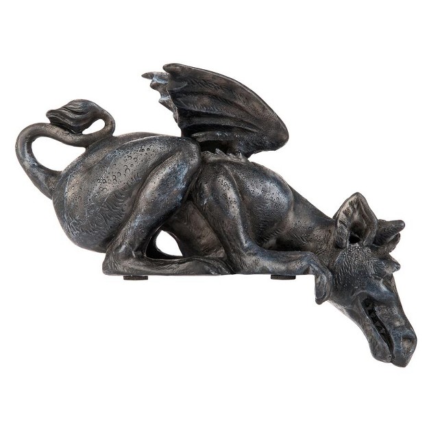 Design Toscano Whittingford The Chagrined Sitting Dragon Sculpture Set Of Two