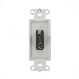 Leviton Decora White HDMI Feed-Through Connector 41647-W